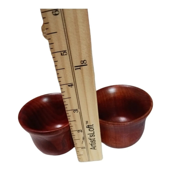 Set of 8 pcs wooden pattern mug coffee,cup,and spoon - Picture 5 of 13